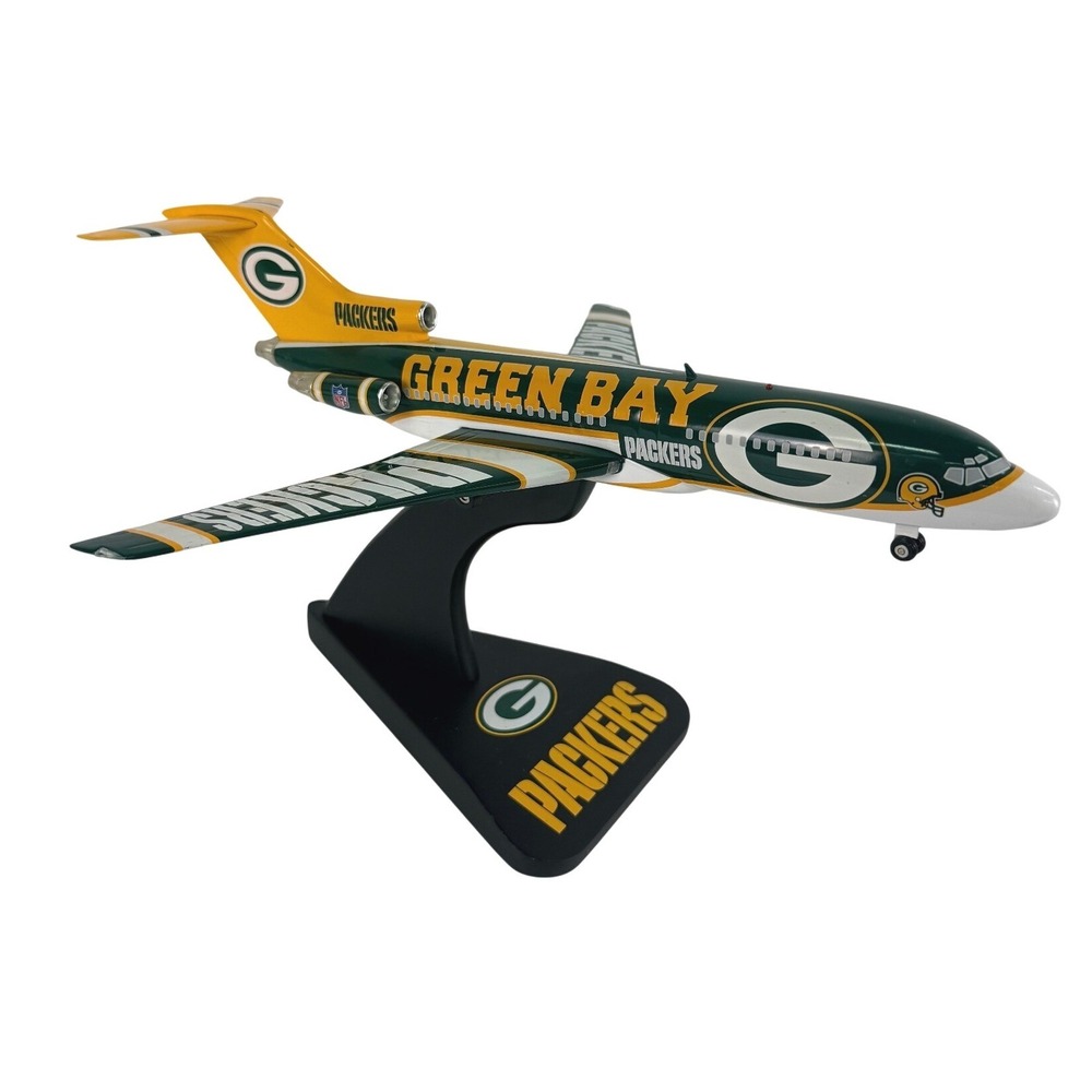 NFL Green Bay Packers Team Plane Boeing 727-100 Diecast Danbury Mint Collectible
